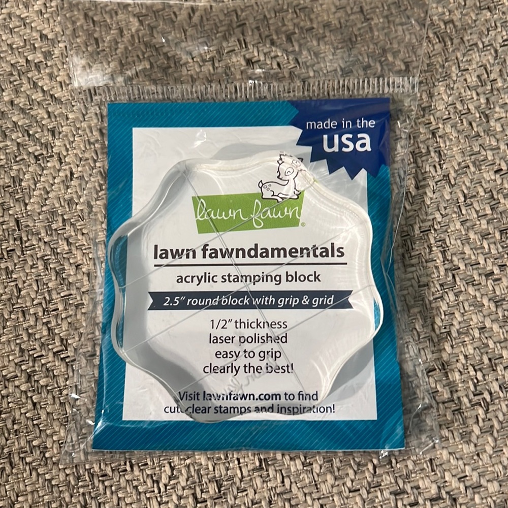 Acrylic stamping block